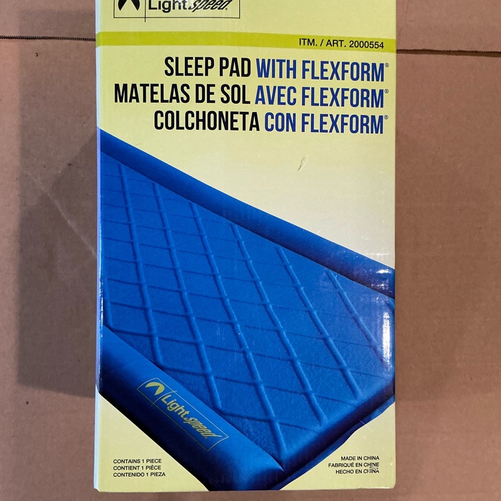Blue Sleep Pad with FlexForm by